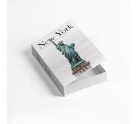 Decorative Storage Book Box - Hidden Storage for Remote Controls, Keys, and Small Items - Elegant Home Decor for Living Room, Bedroom, Coffee Table - Modern Style Faux Book Organizer (New york)