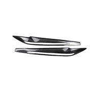 Decorative Strips 2PCS Real Carbon Fiber Headlight Eyebrow Eyelid Cover Stickers For X5 F15 X6 F16 2014-2018 Styling Accessories