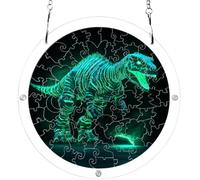 Decorative suncatcher puzzle kit Green Dinosaur