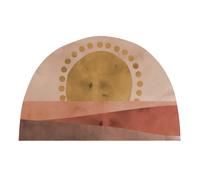 Decorative Sunset Sticker Multicoloured one size