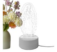 Decorative Table Lamp | Religious Desk Prayer Lantern - Religious Night Light with USB - For Birthday Home Living Room Bedroom Apartment Student Residence Nursery