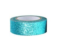Decorative Tape Craft Self Adhesive Stickers Adhesive Glitter Decoration For Diy Crafts Gift Packaging Scrapbooking Etc Girly Christmas Wrapping Paper (Sky Blue, One Size)