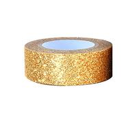 Decorative Tape Craft Self Adhesive Stickers Adhesive Glitter Decoration For Diy Crafts Gift Packaging Scrapbooking Etc Girly Christmas Wrapping Paper (Gold, One Size)