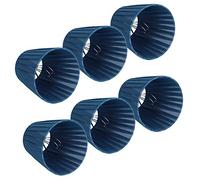 Decorative Tapered Table Floor Lampshade,6Pcs Small Lampshades for Chandelier,Clip on Lampshades Chandelier Shades Wall Lamp Lampshade for Home 5.5x5.1x3.5 Inch