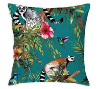 Decorative Throw Pillow Cover Cartoon Lemur Cushion Covers Pillow Cases for Sofa Bedroom Car Chair 45 X 45 cm