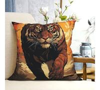 Decorative Throw Pillow Covers 16"x16" Modern Pillowcase The domineering tigers Pillow Covers Farmhouse Cushion Case for Chair Sofa Decorative Pillows Cover for Living Room Bedroom Office Home Decor