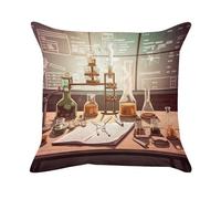 Decorative Throw Pillow Covers Set of 1 Square Soft Couch Cushion CoversLab Breathable Pillow Cases Pillows Protectors Pillowcases 24"x24" Hidden Zipper