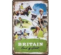 Decorative Tin Sign for England Fans Lovers Souvenir Tourism Memory Sight Gift Sign 20x30cm