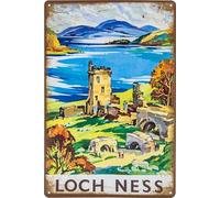 Decorative Tin Sign for Scotland Fans Lovers Souvenir Tourism Memory Sight Gift Sign 20x30cm
