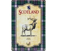 Decorative Tin Sign for Scotland Fans Lovers Souvenir Tourism Memory Sight Gift Sign 20x30cm
