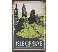 Decorative Tin Sign for Scotland Fans Lovers Souvenir Tourism Memory Sight Gift Sign 20x30cm