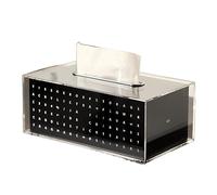 Decorative Tissue Box Acrylic Tissue Box, Dining Table Storage, Black Desktop