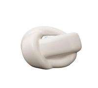 Decorative Tissue Box Cover Tissue Box Ceramic Unique Shape for Living Room Coffee Table Desktop Decorative(White)