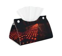 Decorative Tissue Box Cover Wishing Candle Tissue Box Holder Aesthetic Leather Storage Organizer Box for Bathroom Vanity Tabletop Night Stands Office Funny Home Decorative Tissue Case