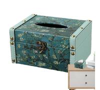 Decorative Tissue Box, Wooden Tissue Box Paper Dispenser, Tissue Box Cover, Creative Desk Paper Organizer, Napkin Dispenser for Kitchen Bedroom