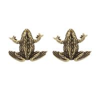 Decorative Toad Brass Door Handles, Toad Cabinet Handles, Brass Door Handles for Interior Doors, Cabinets, Drawers(B)
