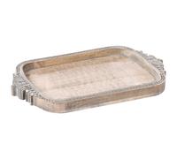 Beliani Decorative Tray ASIUT Mango Wood Light Brown, Brown