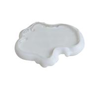 Decorative Tray Silicone Mold Irregular Dish Epoxy Resin Molds Gypsum Cement for Jewelry Necklace Storage & Display Multifunctional Dish