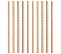 Decorative Trim - 10 Pieces Cuttable Decorative Wood Trim Strips, Unfinished Woodcraft Supplies for Board Project Door Furniture Paneling Mantel Shelves Wardrobe Wall