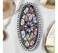 Decorative Tunisian Ceramic Sextension Plate - Artisan Masterpiece for the Table 2803251202 Morocco Tunisia Ethnic of the World