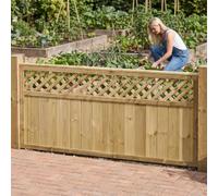 Decorative Urban Wooden Fence Panel, 6ft x 3ft Diamond Lattice Fencing | 90cm High x 183cm Wide, Contemporary Luxury Heavy Duty, Dual-Sided, Treated Timber, for Perimeter Boundary & Outdoor Privacy