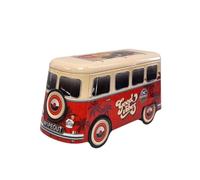 Decorative Van Biscuit Tin with Scottish Shortbread Biscuits - Collectible Keepsake Vehicle Design Filled with Rich Butter Shortbread Cookies (pack of 1 (red van))