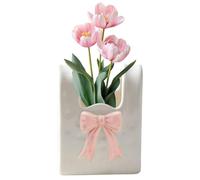 Decorative Vase - Aesthetic Centerpiece Presentation and Table Top Decoration - Flower Vases Bag and Planter for Home, Living Room, Dining Room, Kitchen, Bedroom, Workspace, Home