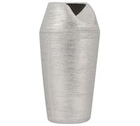 Decorative Vase APAMEA Stoneware 33 cm Silver
