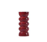 Decorative Vase Ceramic Vase Simple Flower Arrangement for Dining Table Home Decorative Multi-color Available for Home Decor(Red,Large)