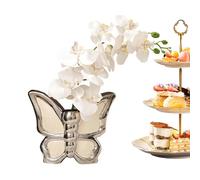 Decorative Vase - Country House Vases Butterflies Decoration - Bouquet Holder Centre Point Table Decoration for Birthday Wedding Country House Bedroom Living Room Student Room Interior