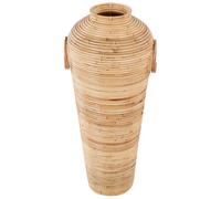 Beliani Decorative Vase ELATIA Rattan 70 cm Natural, Brown