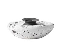 Decorative Vase Handmade Wabi sabi Irregular Ceramic Vase Textured Retro Flower Vessel Decor Ornament for Home Decor(Small)