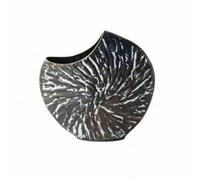 Decorative Vase Iron Vase Metal Vase Sculptural Vase With Heavy Texture And Organic Shape For Dried Floral Display, Wabi-sabi Style, Irregular Shape, 39cm X 12cm X 36.5cm