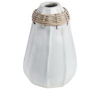 Decorative Vase KAMPAR Ceramic 30 cm White