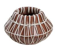 Decorative Vase KLUET 22 cm Ceramic Brown
