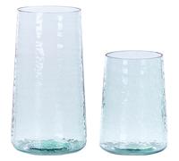 Beliani Decorative Vase KULCHE Glass 25/17 cm Transparent, Clear