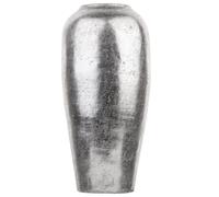 Beliani Decorative Vase LORCA Ceramic 48 cm Silver, Silver