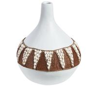 Decorative Vase SIMPANG 33 cm Ceramic White