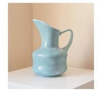 Decorative Vases Vintage Blue Ceramic Pitcher 10 Inch Vase for Room Decor Vases Planter Modern Home Modern Farmhouse Decor