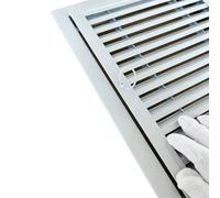 Decorative Vent Cover 24"x36" Access Panel for Drywall，HVAC Duct Access Door Louvered Design Inspection Hatch Concealed Revision Door，Flush Mount Wall Hole Cover，White