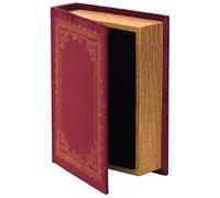 Decorative Vintage Book Shaped Trinket Storage Box - Red