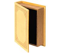 Decorative Vintage Book Shaped Trinket Storage Box - Yellow