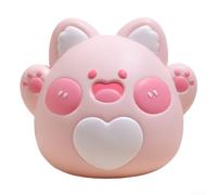 Decorative Vinyl Piggy Bank for Keeping Track of Your For Savings Goals Creatively (pink)