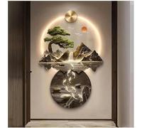Decorative Wall Art, 3D Wall Sculpture Draw The Art Of Hanging The Wall With LED Lights LED Decorative Lamp Wall Pendant With Remote Control For Entrance Halls
