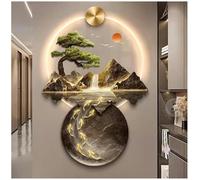 Decorative Wall Art, 3D Wall Sculpture Draw The Art Of Hanging The Wall With LED Lights LED Decorative Lamp Wall Pendant With Remote Control For Entrance Halls