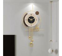 Decorative Wall Clock for Living Room,Large Modern Metal Minimalist Silent Clocks Creative Wall Clocks for Living Room,Office,Dining Room,80X39cm