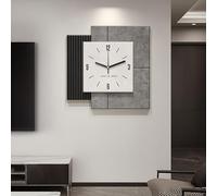 Decorative Wall Clock, Silent Non Ticking Clock, Abstract Modern Creative Geometric Round Art Decor, for Living Room, Dining Room, Entryway, Bedroom