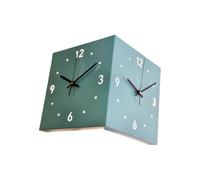Decorative Wall Clocks Sensors Light Square Double Sided Corner Wall Clock