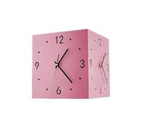 Decorative Wall Clocks Sensors Light Square Double Sided Corner Wall Clock