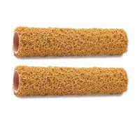 Decorative Wall Finish Roller Covers 9 Inch | Pair Mesh Refills for Texture Paint, Ceiling Repair Tasks, Plaster Applicat